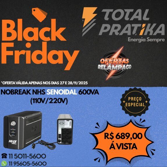 Nobreak Mini 4 (Senoidal 600VA/b.7Ah)